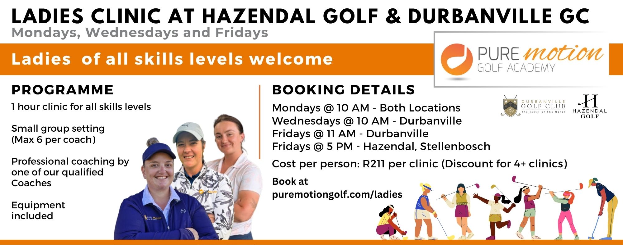 Ladies Clinic Flyer w 3 coaches 16 Apr 2026 Ladies Clinic Flyer
